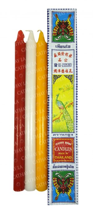 THAI  2 Pc White Candle