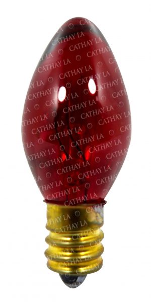 TW  (S) Clear Red Bulb #090062(2)