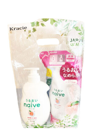 KRACIE Body Wash Peach+Refill