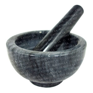 TW  4' Black Stone Bowl #B01