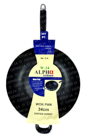 ALPHA   W-34 cm WOK PAN