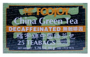 FOOJOY 228 Decaff Green Tea 25TB