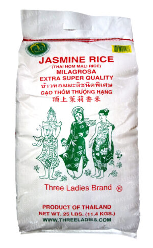 3 LADIES  Jasmine Rice 25 lb (NEW) 2026
